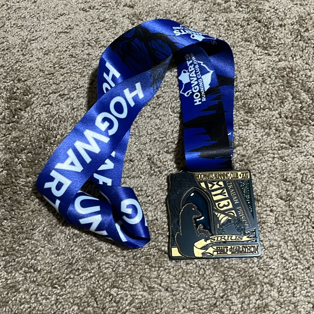 Hogwarts running club PHRC Sirius half marathon medal